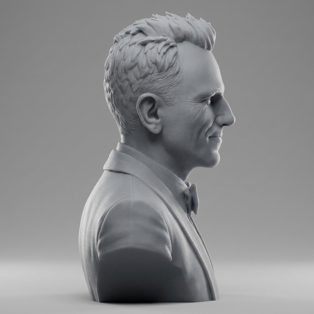 Daniel Day-Lewis Portrait 3D Printable Bust 3D Model