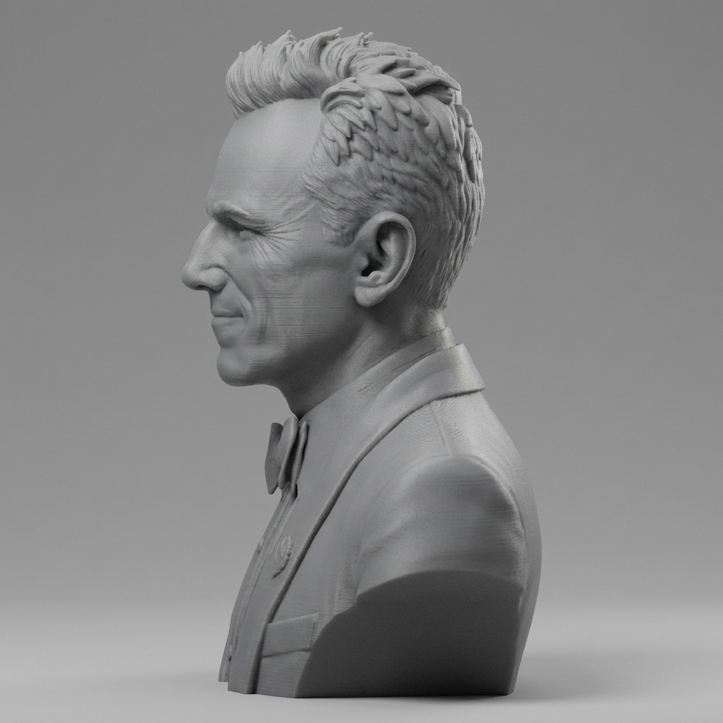 Daniel Day-Lewis Portrait 3D Printable Bust 3D Model