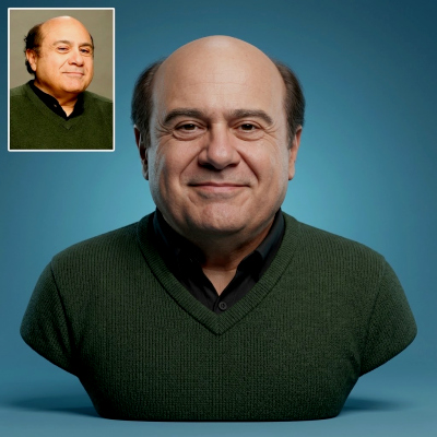 Danny DeVito Sweater 3D Printable Bust