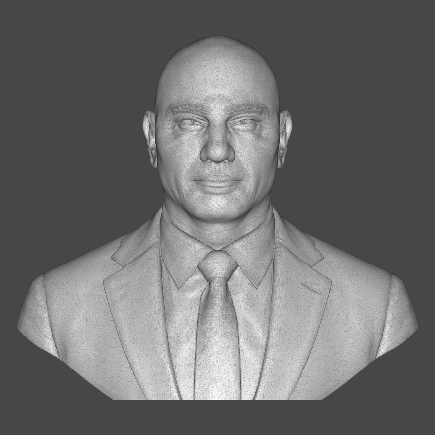 Dave Bautista Drax Suit 3D Printable Bust 3D Model