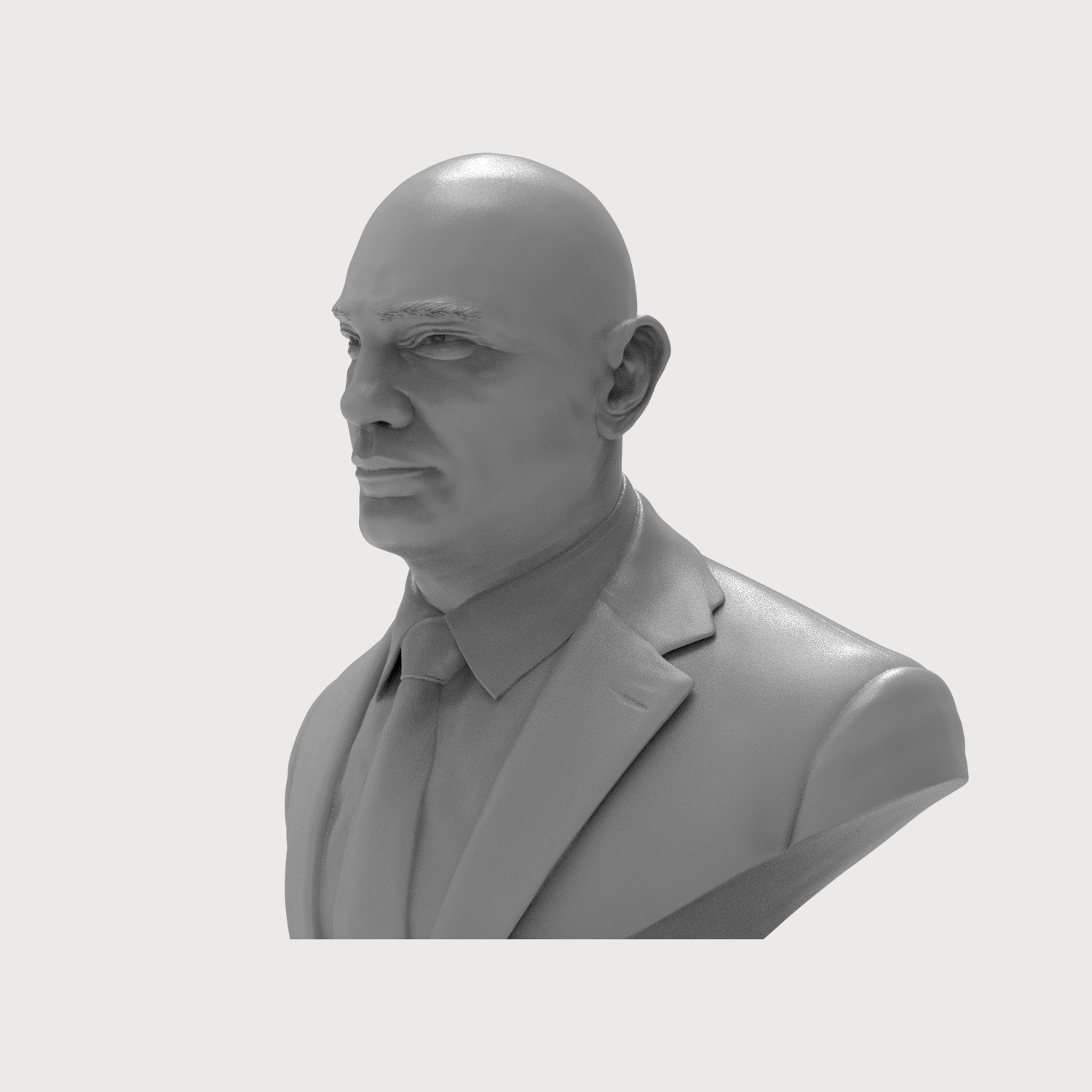 Dave Bautista Drax Suit 3D Printable Bust 3D Model