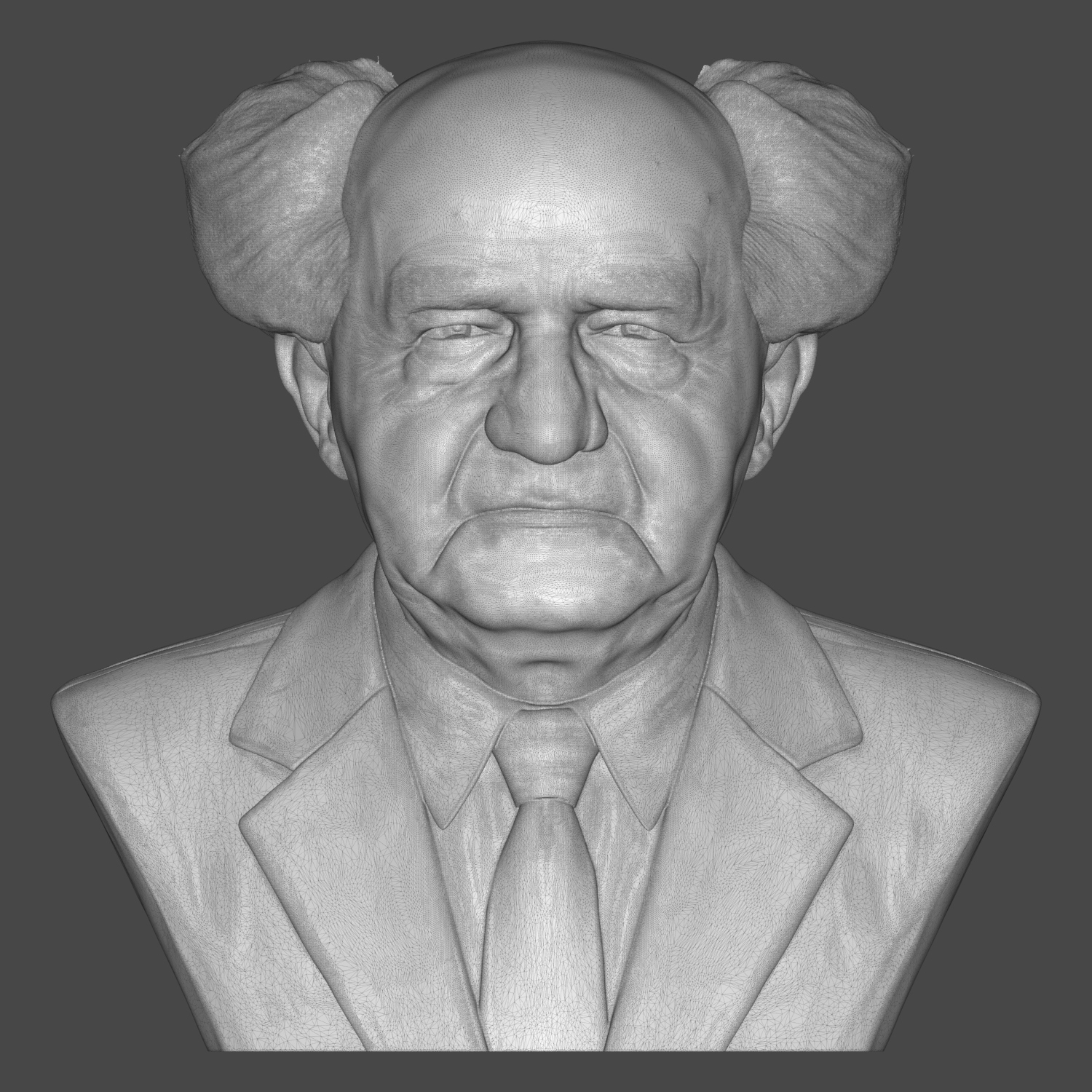David Ben-Gurion 3D Printable Bust 3D Model