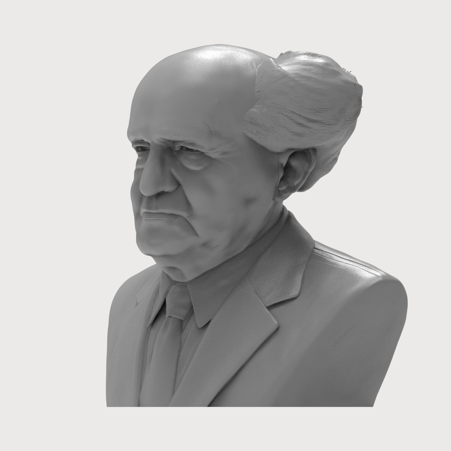 David Ben-Gurion 3D Printable Bust 3D Model