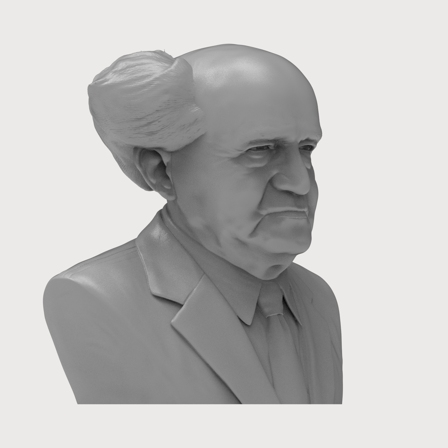 David Ben-Gurion 3D Printable Bust 3D Model