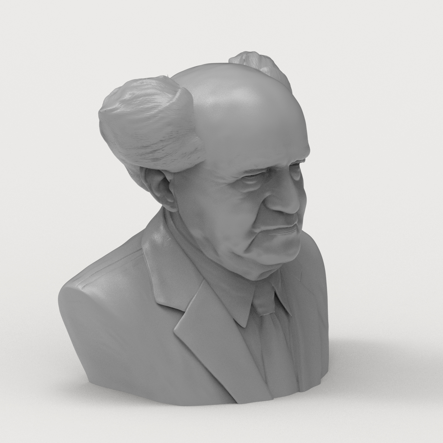 David Ben-Gurion 3D Printable Bust 3D Model