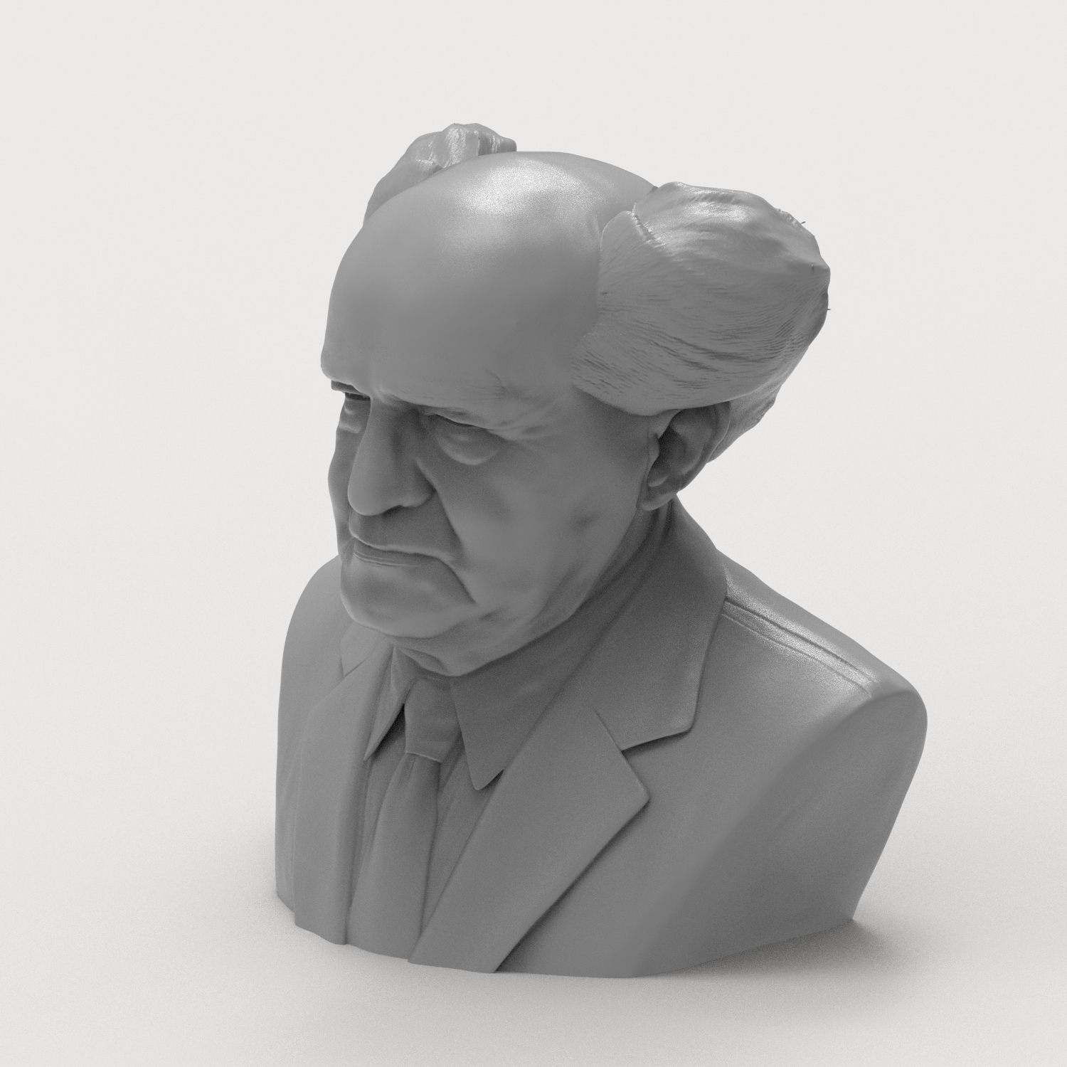 David Ben-Gurion 3D Printable Bust 3D Model