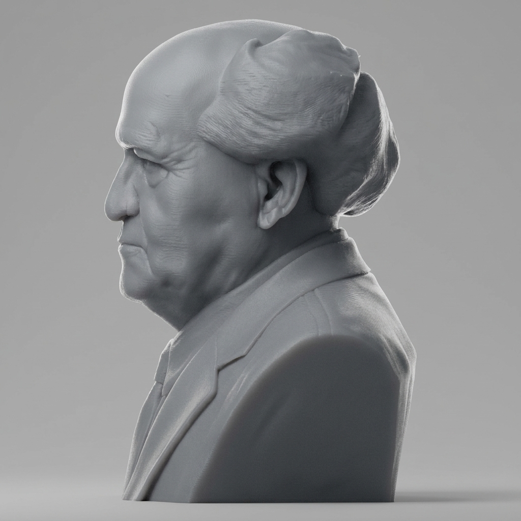David Ben-Gurion 3D Printable Bust 3D Model