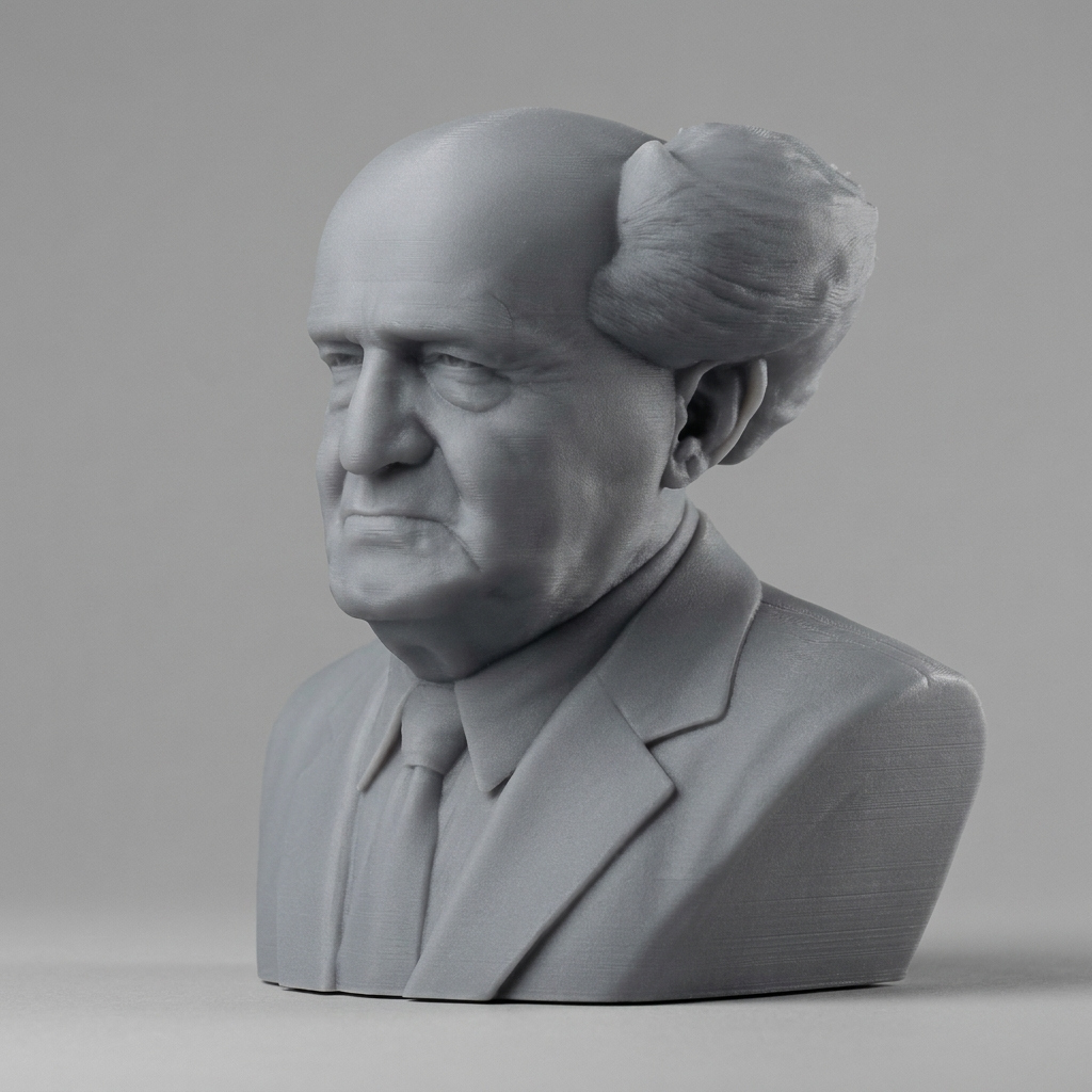 David Ben-Gurion 3D Printable Bust 3D Model