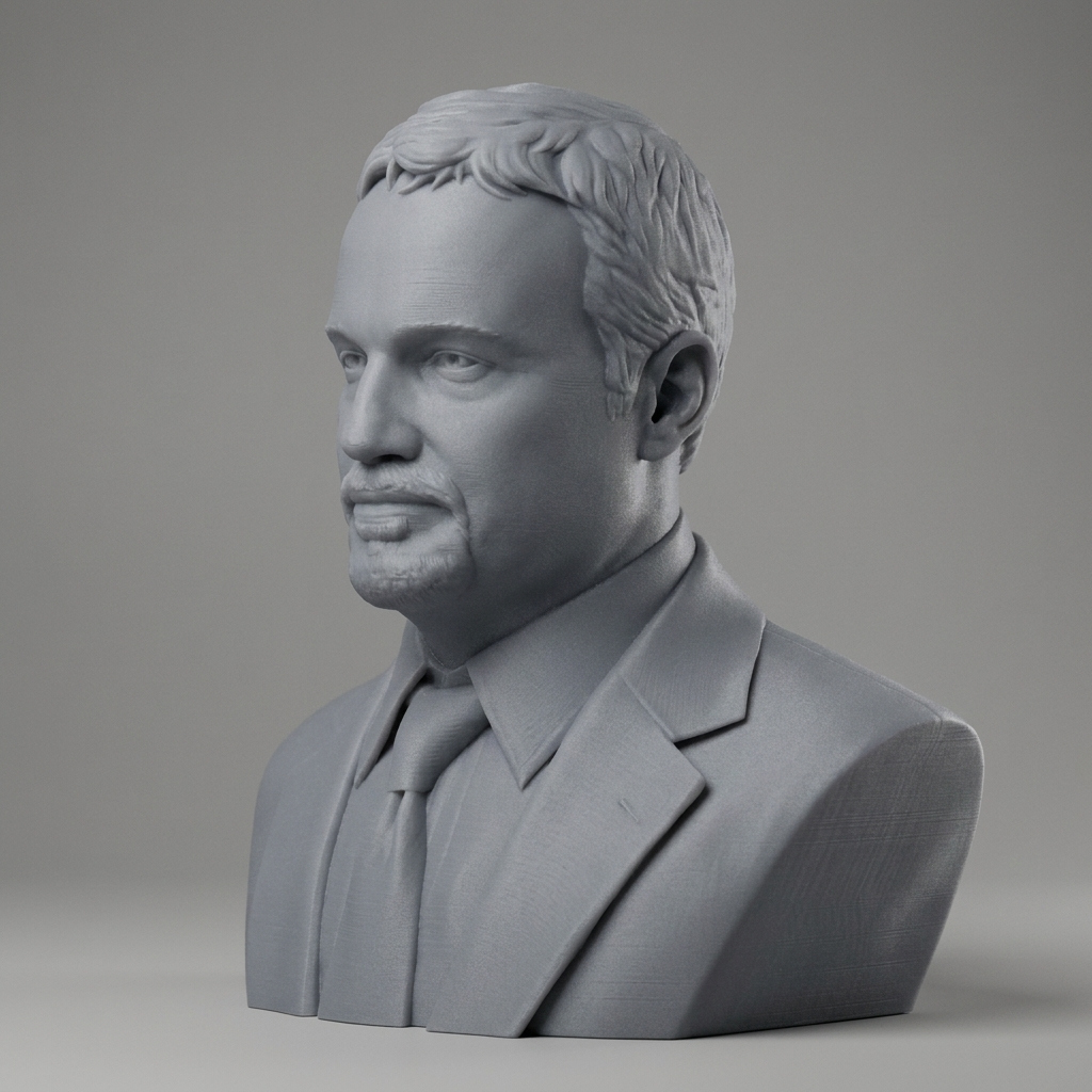 David Fincher Bust 3D Printable 3D Model