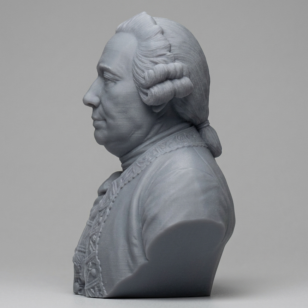 David Hume Bust 3D Printable 3D Model