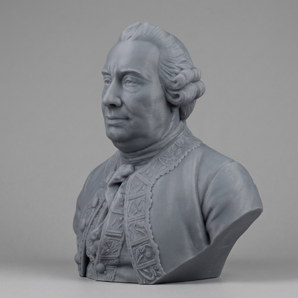 David Hume Bust 3D Printable 3D Model
