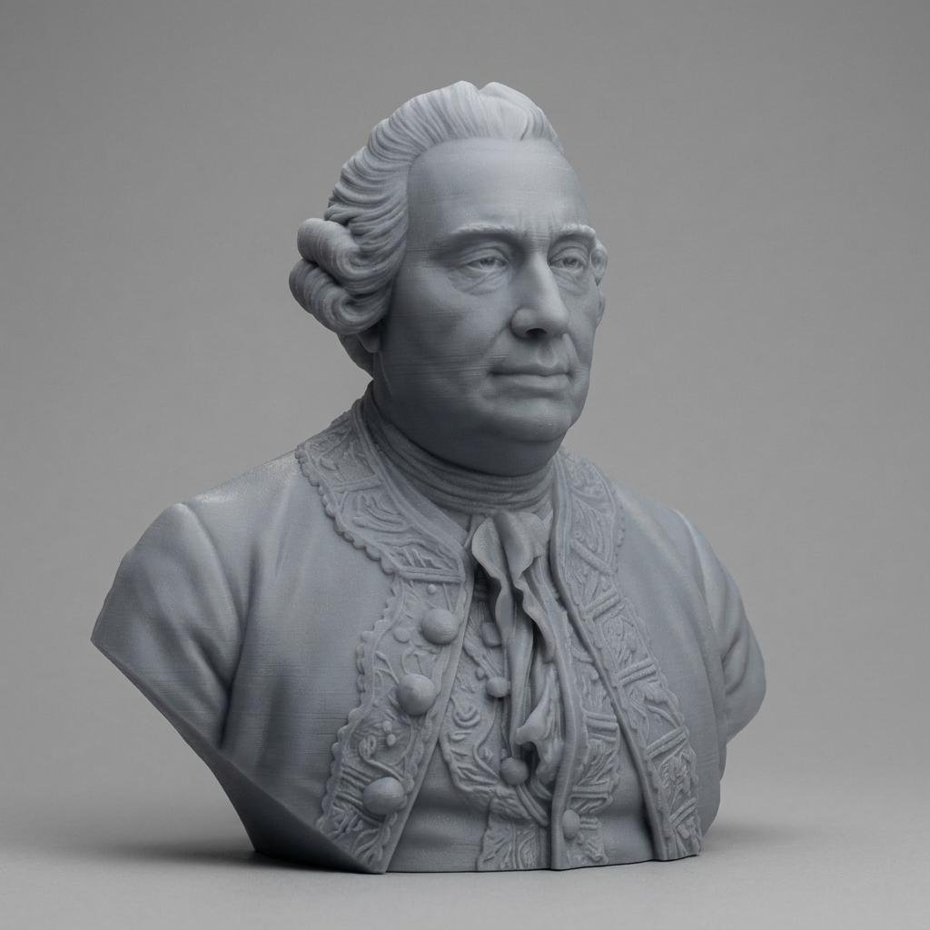 David Hume Bust 3D Printable 3D Model
