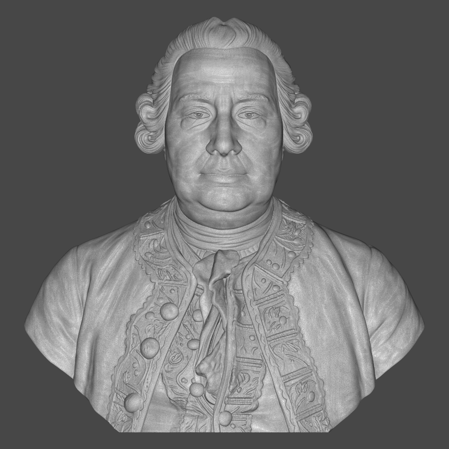 David Hume Bust 3D Printable 3D Model