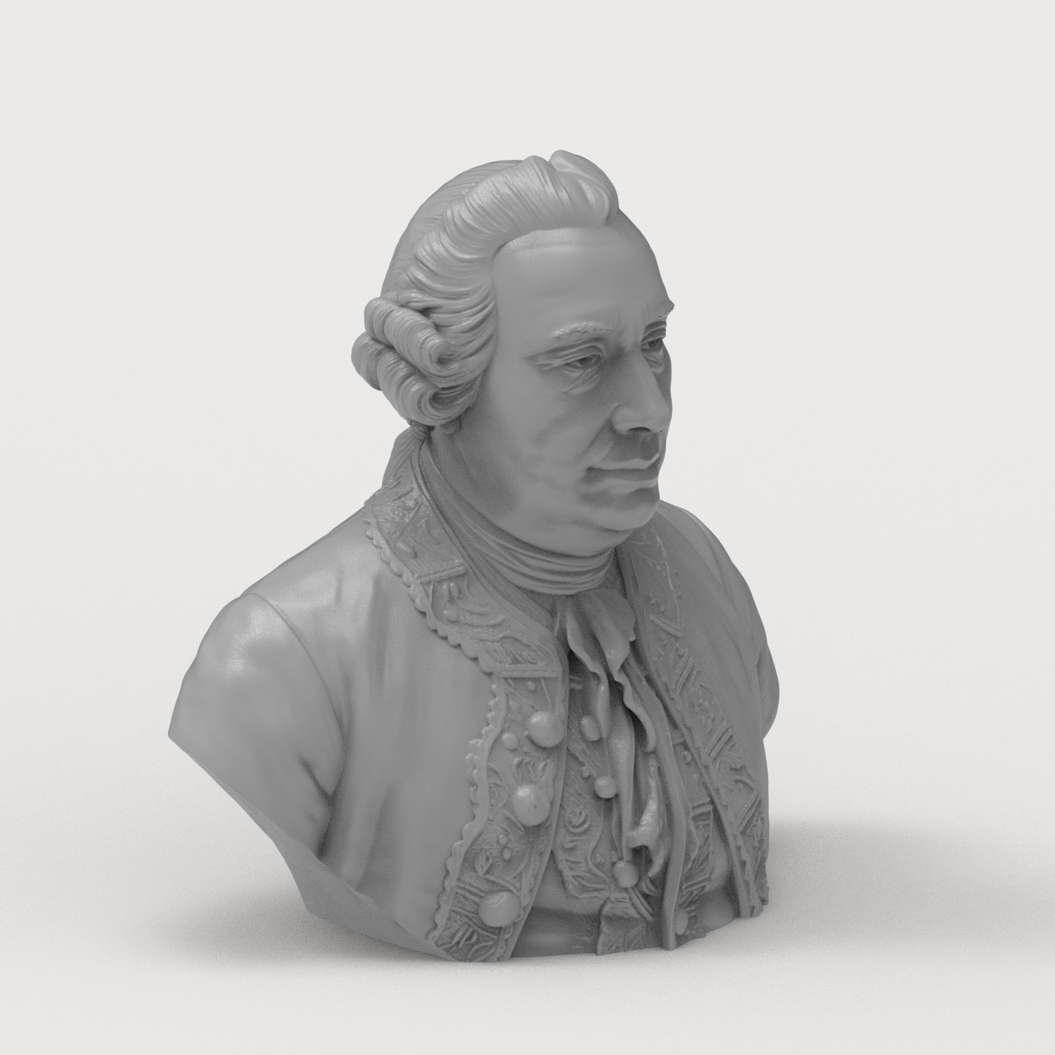 David Hume Bust 3D Printable 3D Model