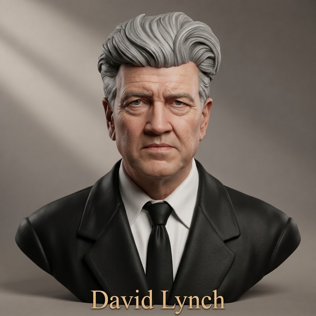 David Lynch Bust 3D Printable Model 3D Model