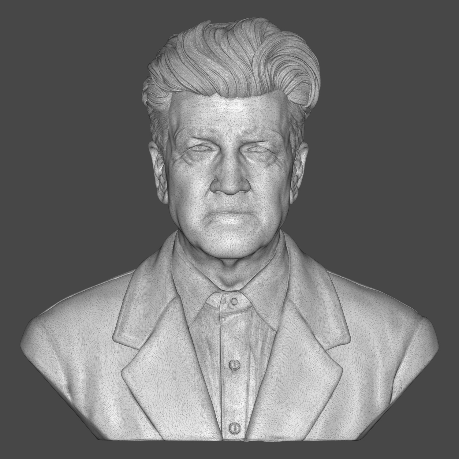 David Lynch Bust 3D Printable Model 3D Model
