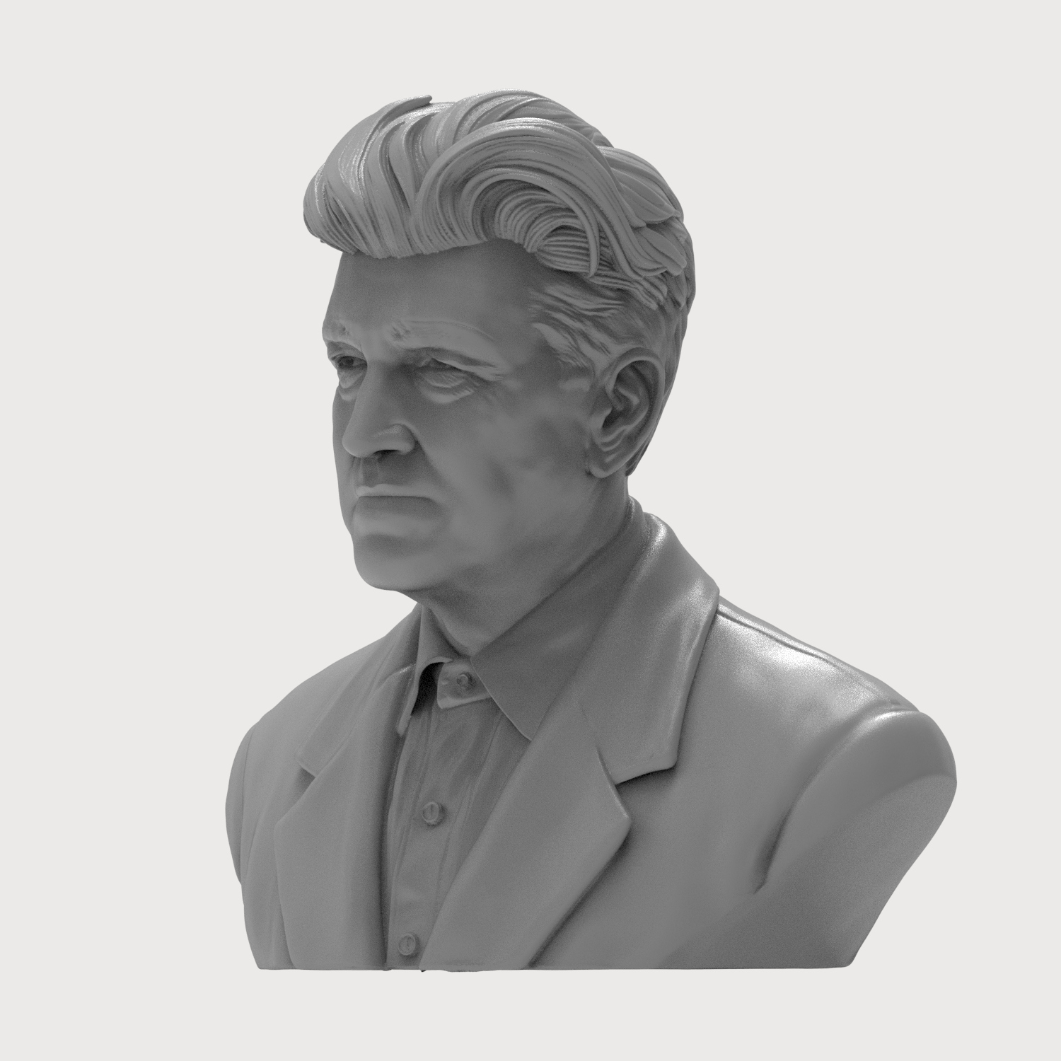 David Lynch Bust 3D Printable Model 3D Model