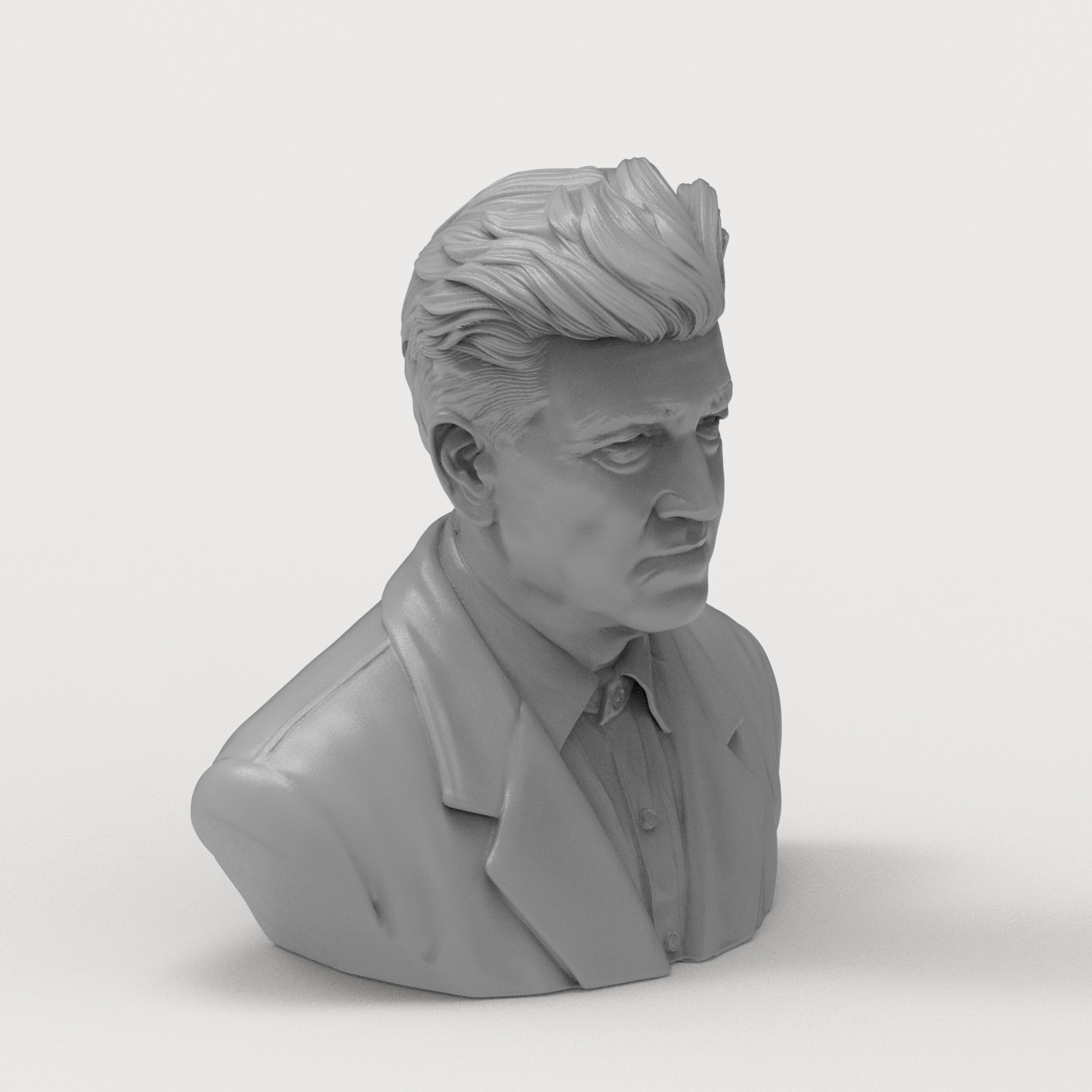 David Lynch Bust 3D Printable Model 3D Model