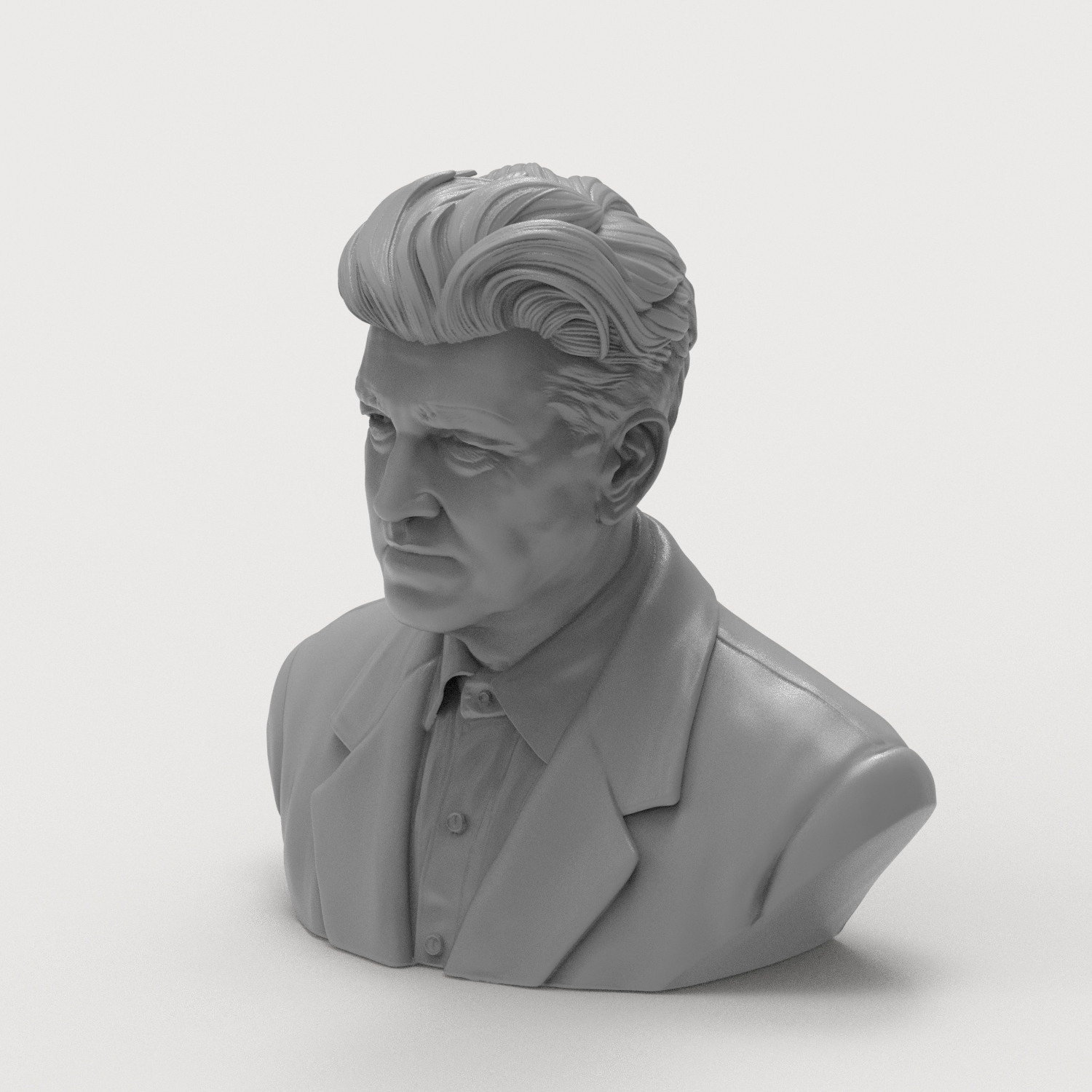 David Lynch Bust 3D Printable Model 3D Model