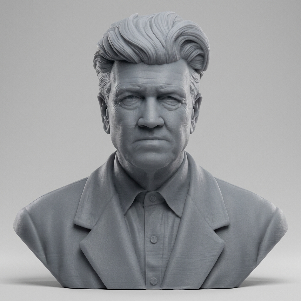 David Lynch Bust 3D Printable Model 3D Model