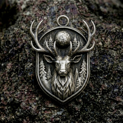 Deer "Forest Crest Pendant"