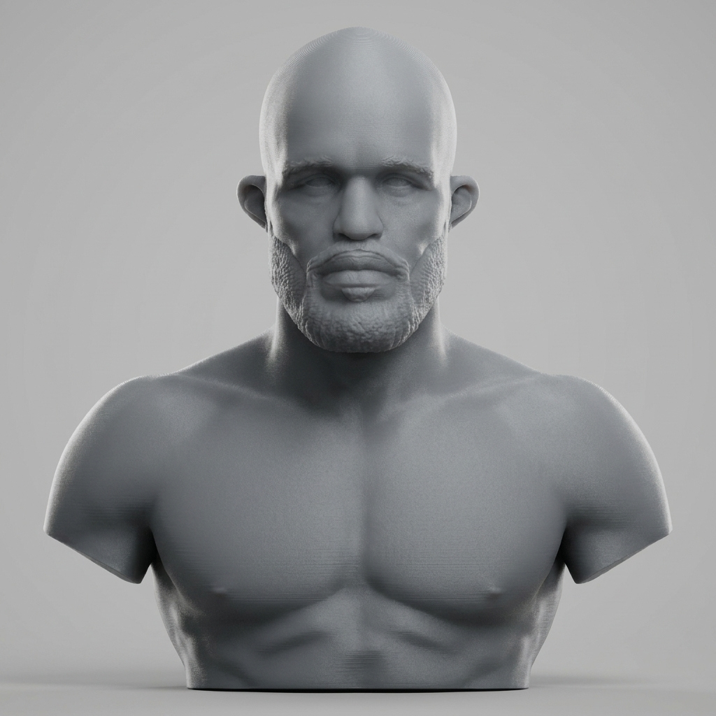 Demetrious Johnson 3D Printable Bust 3D Model