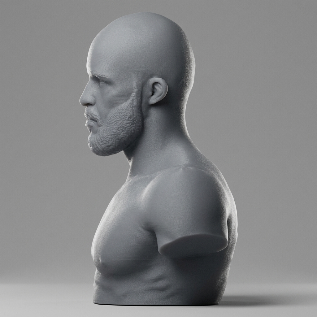 Demetrious Johnson 3D Printable Bust 3D Model
