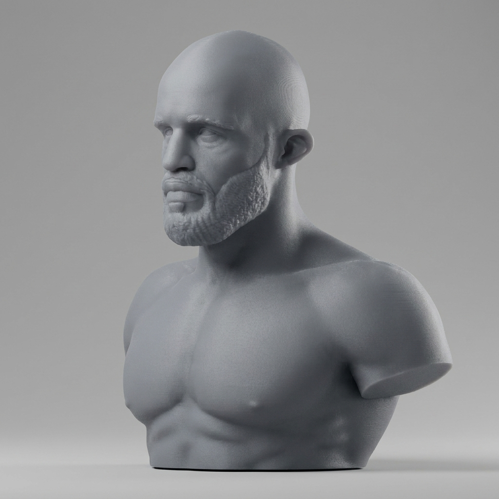 Demetrious Johnson 3D Printable Bust 3D Model