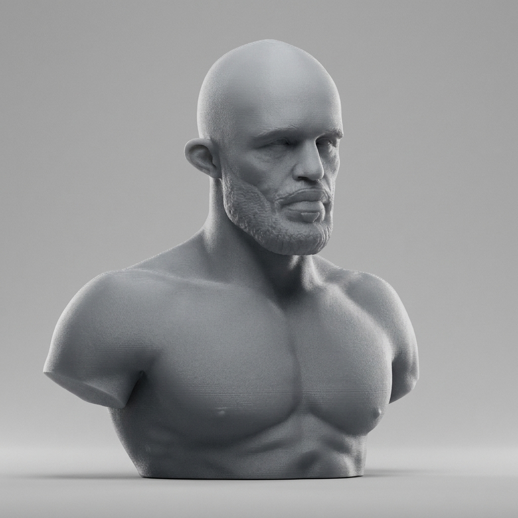 Demetrious Johnson 3D Printable Bust 3D Model