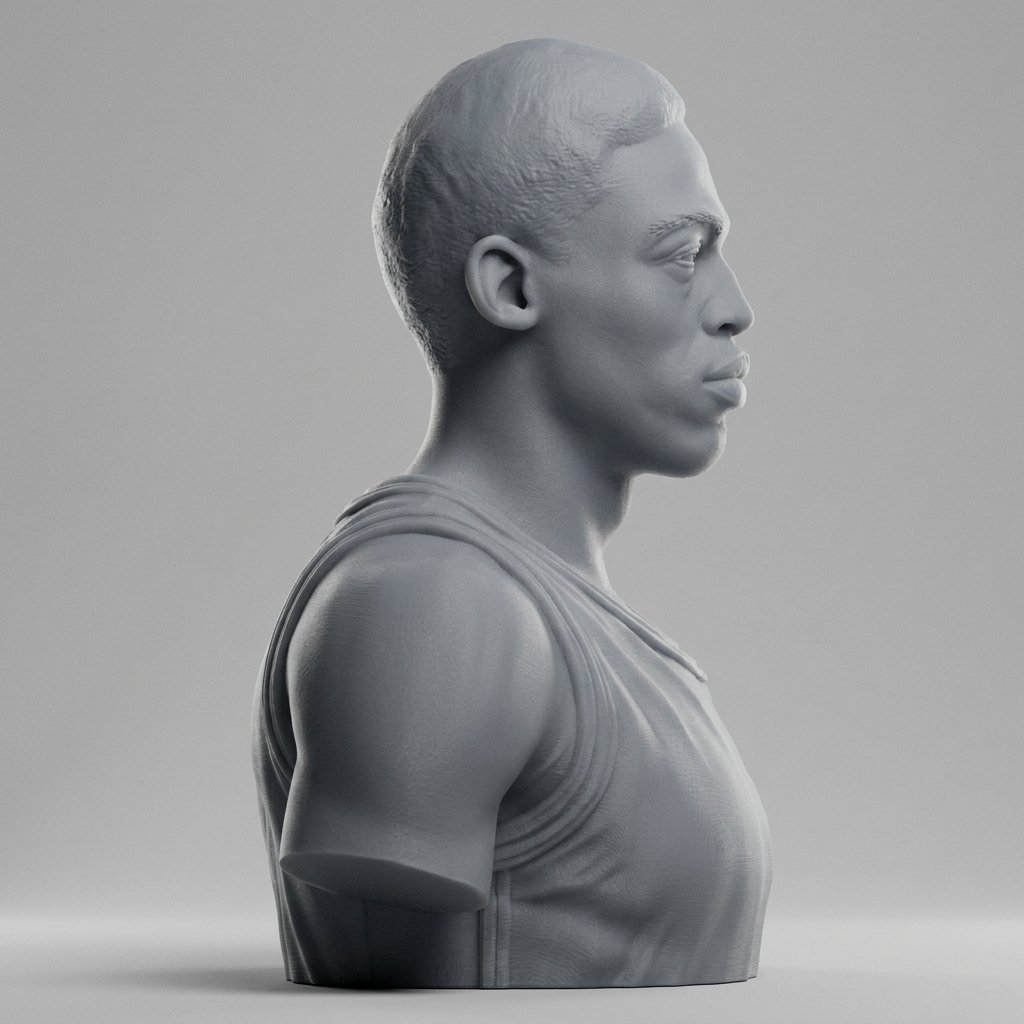 Dennis Rodman 3D Printable Bust 3D Model
