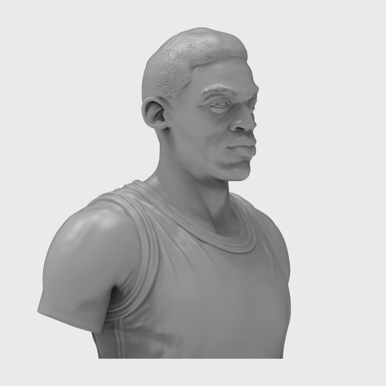 Dennis Rodman 3D Printable Bust 3D Model