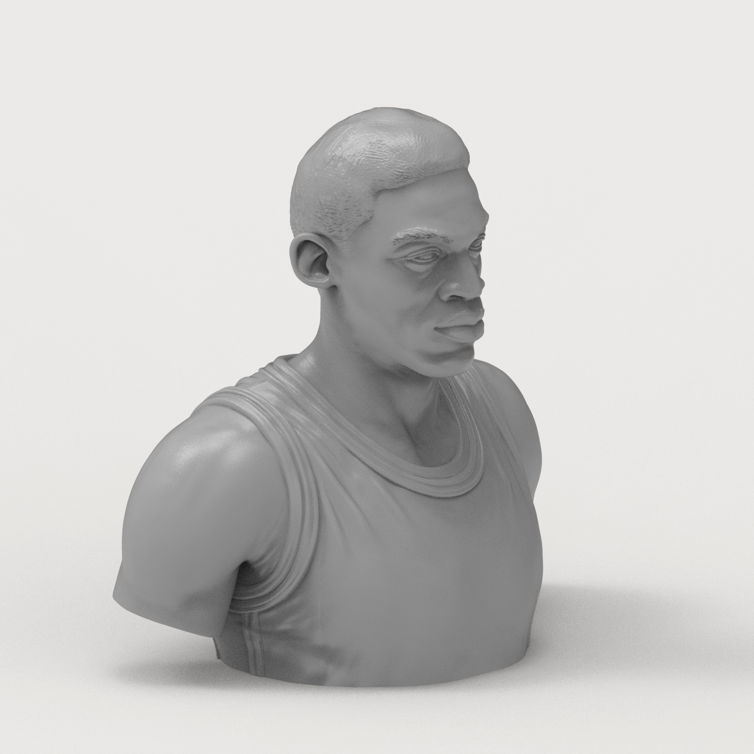 Dennis Rodman 3D Printable Bust 3D Model