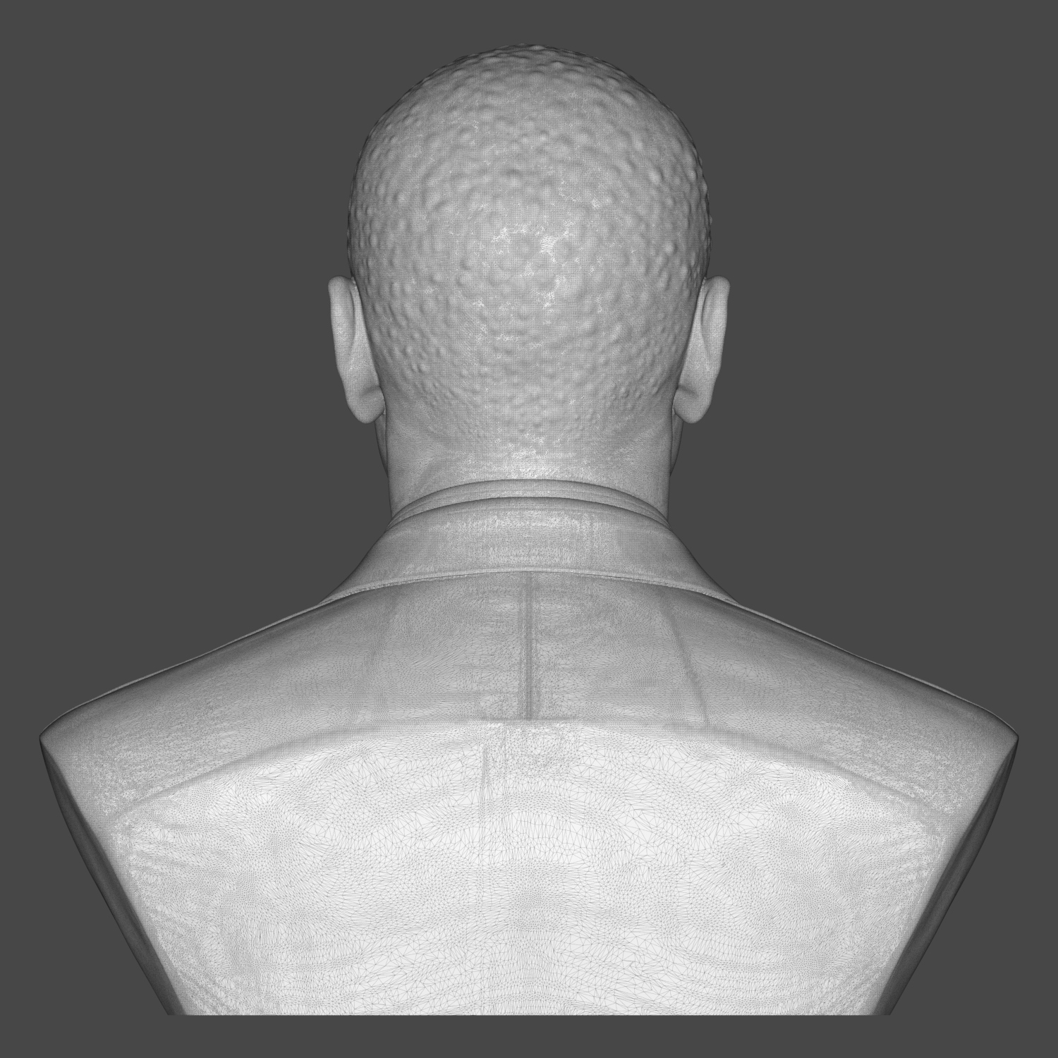 Denzel Washington 3D Printable Bust 3D Model