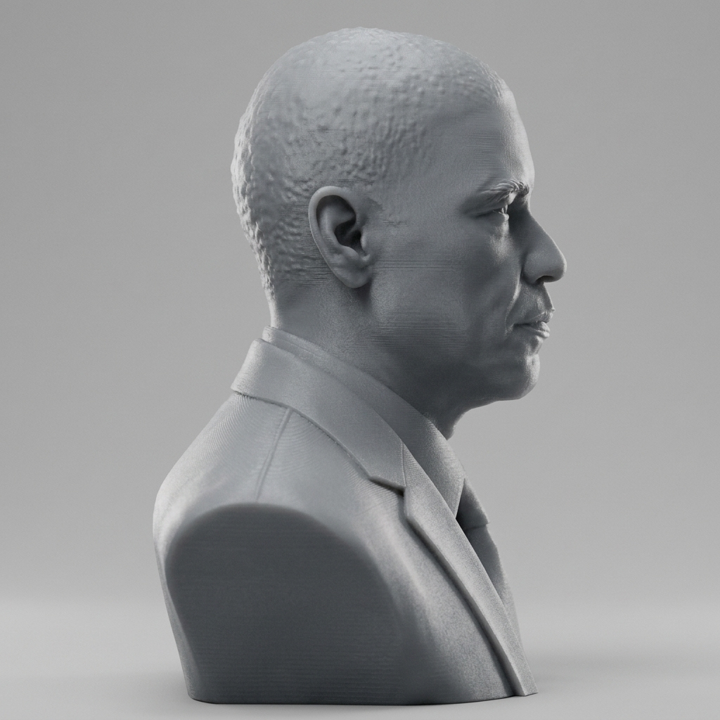 Denzel Washington 3D Printable Bust 3D Model