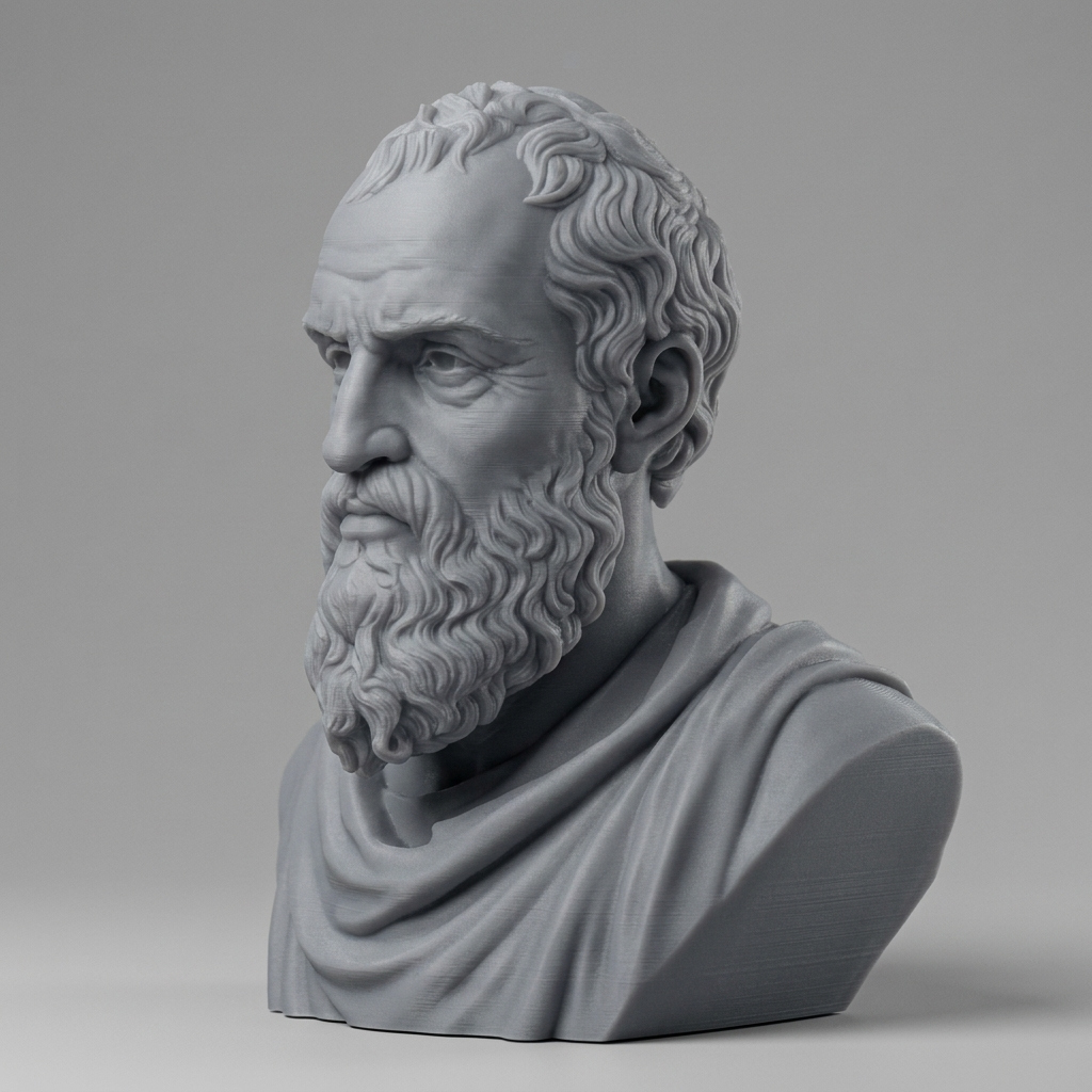 Diogenes of Sinope Greek Philosopher Bust 3D Model