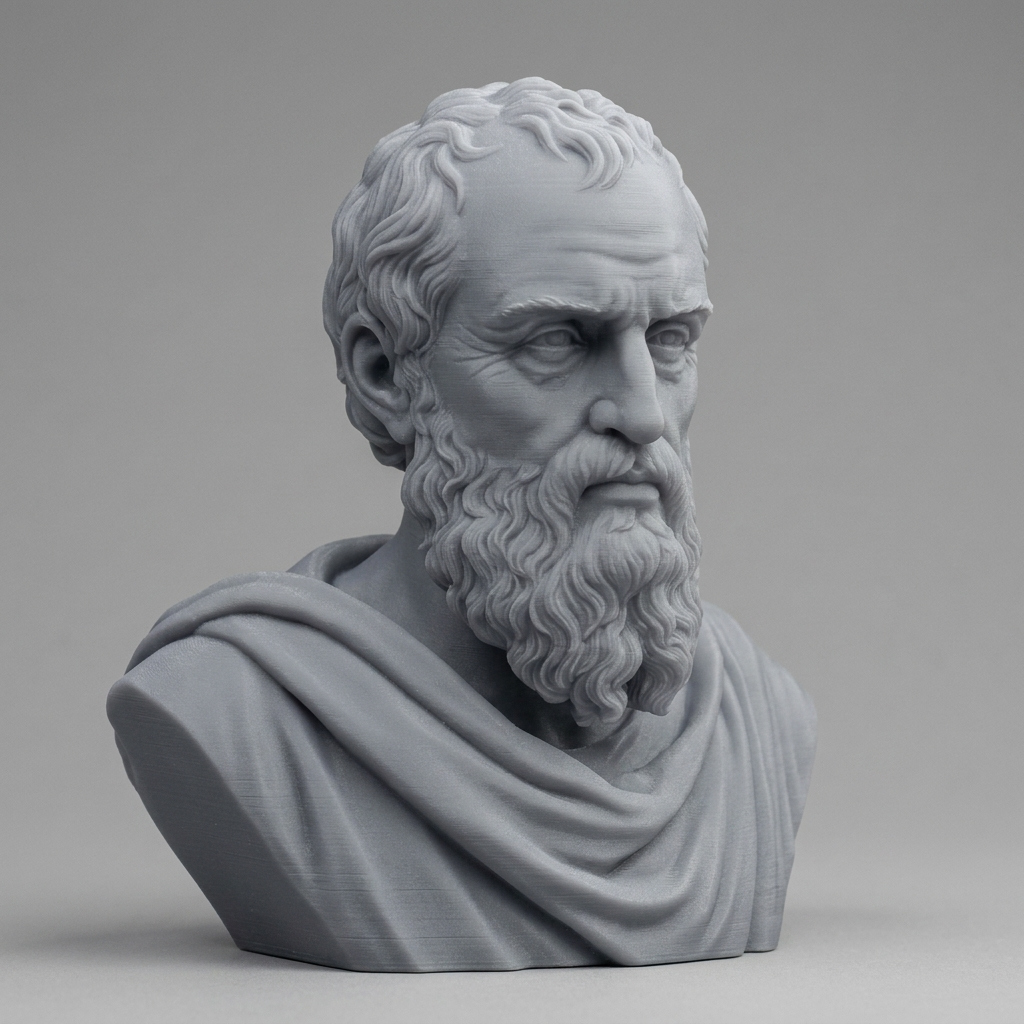 Diogenes of Sinope Greek Philosopher Bust 3D Model