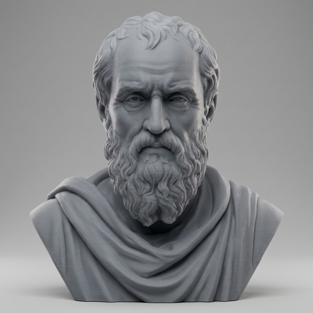 Diogenes of Sinope Greek Philosopher Bust 3D Model