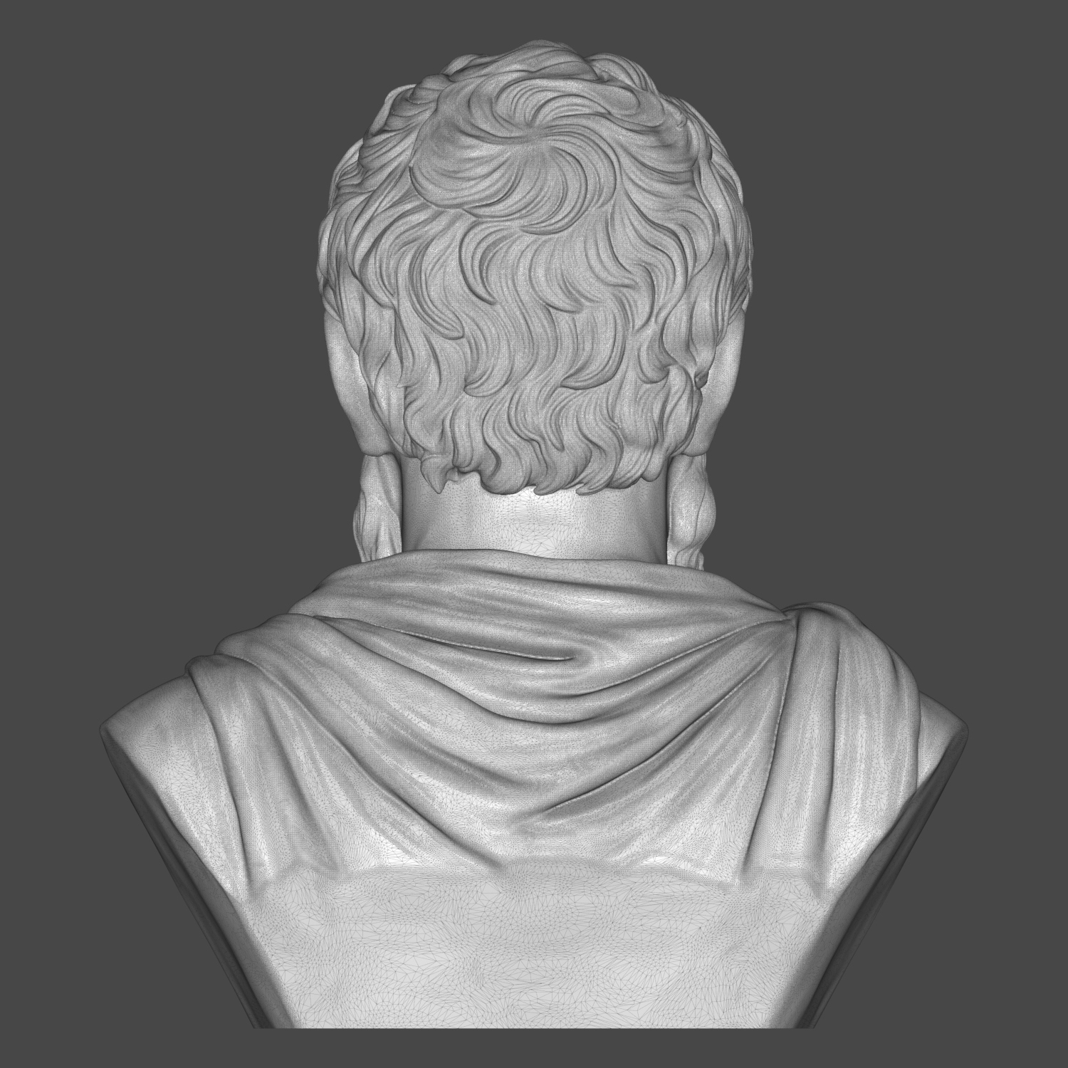 Diogenes of Sinope Greek Philosopher Bust 3D Model