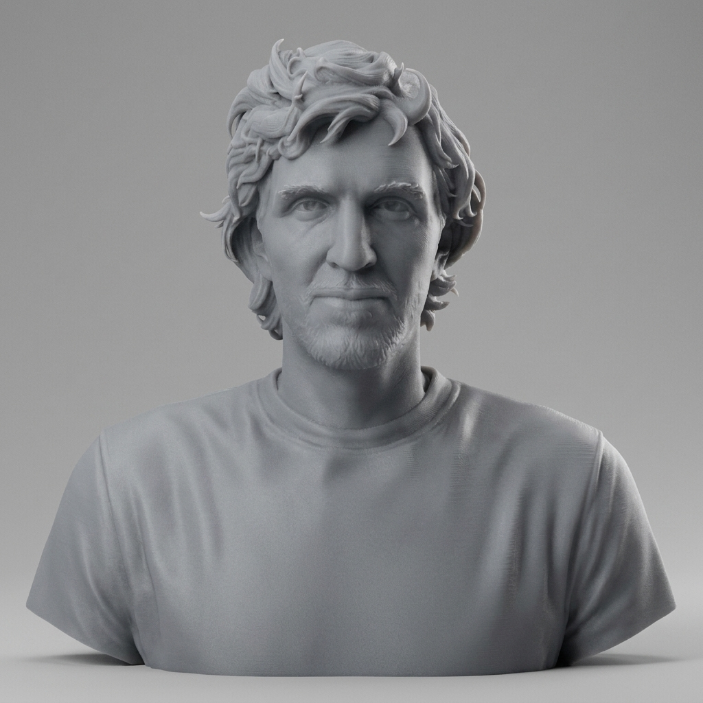 Dirk Nowitzki Dallas 3D Printable Bust 3D Model