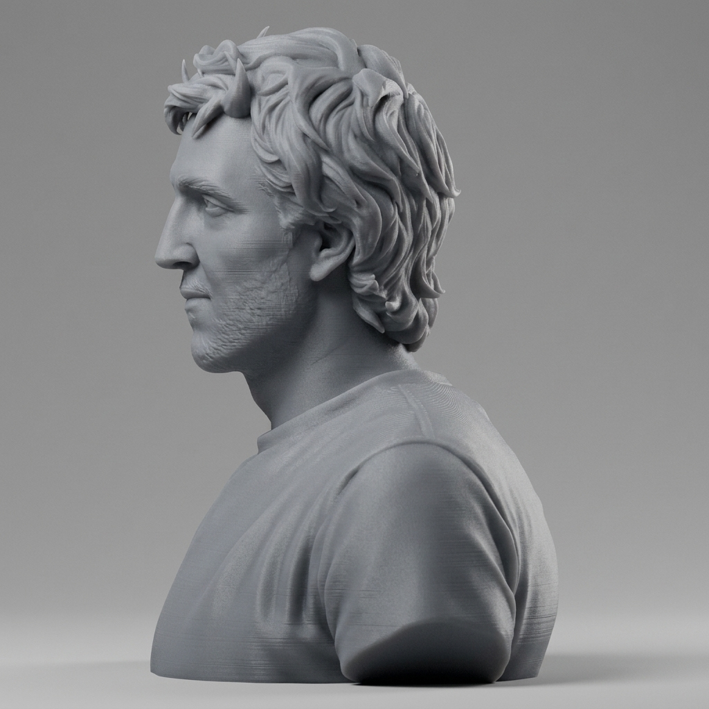 Dirk Nowitzki Dallas 3D Printable Bust 3D Model