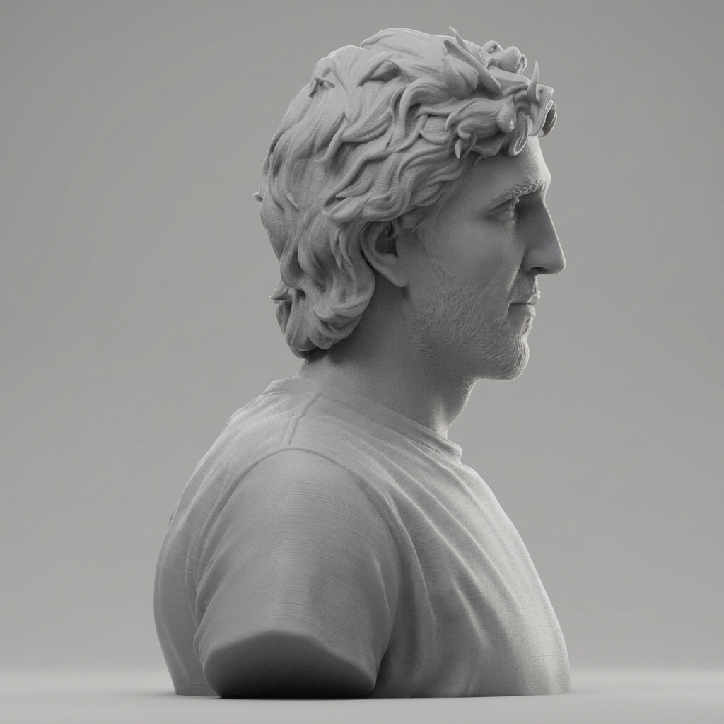 Dirk Nowitzki Dallas 3D Printable Bust 3D Model