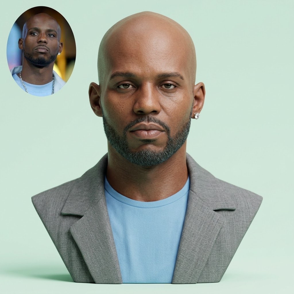 DMX Earl Simmons 3D Printable Bust 3D Model