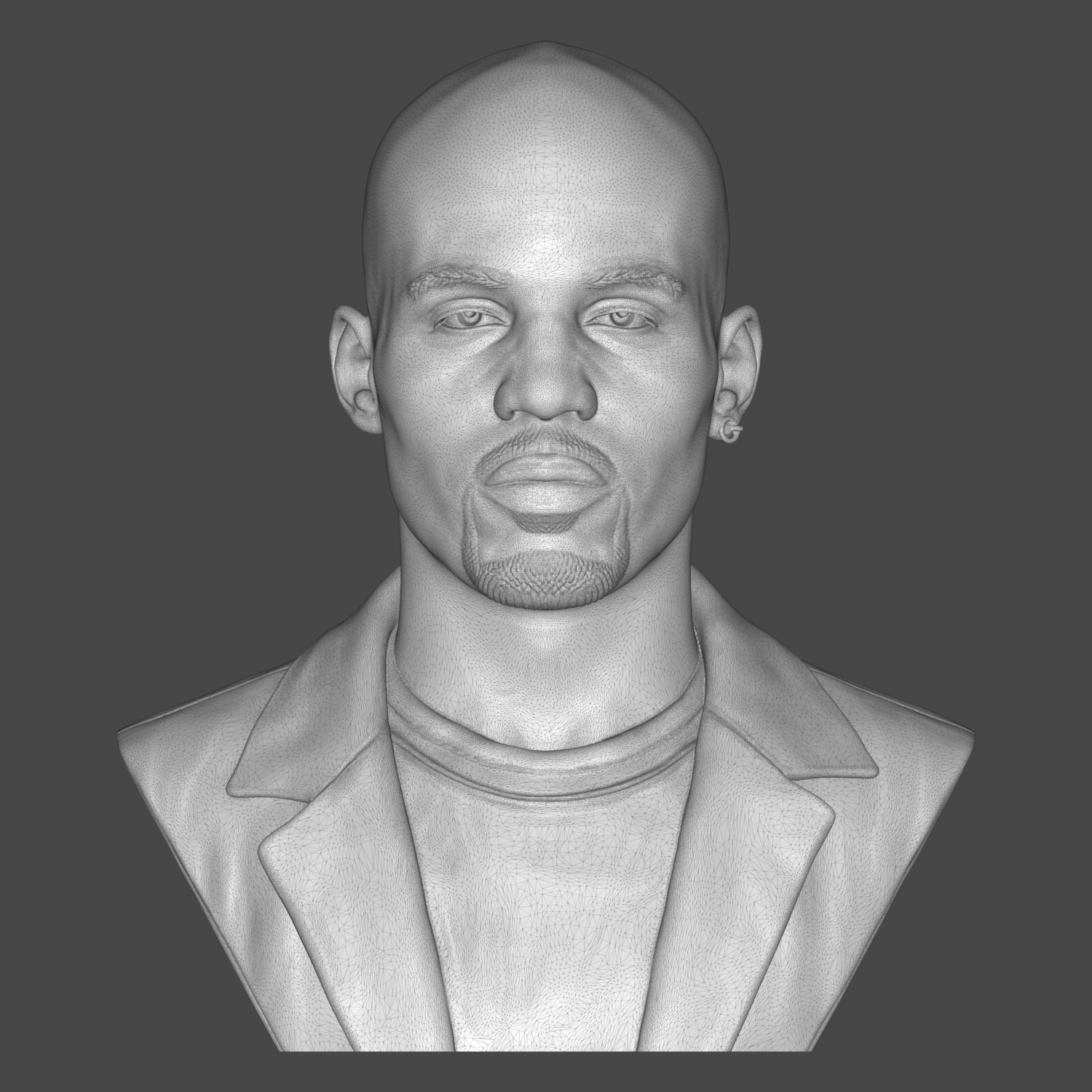 DMX Earl Simmons 3D Printable Bust 3D Model