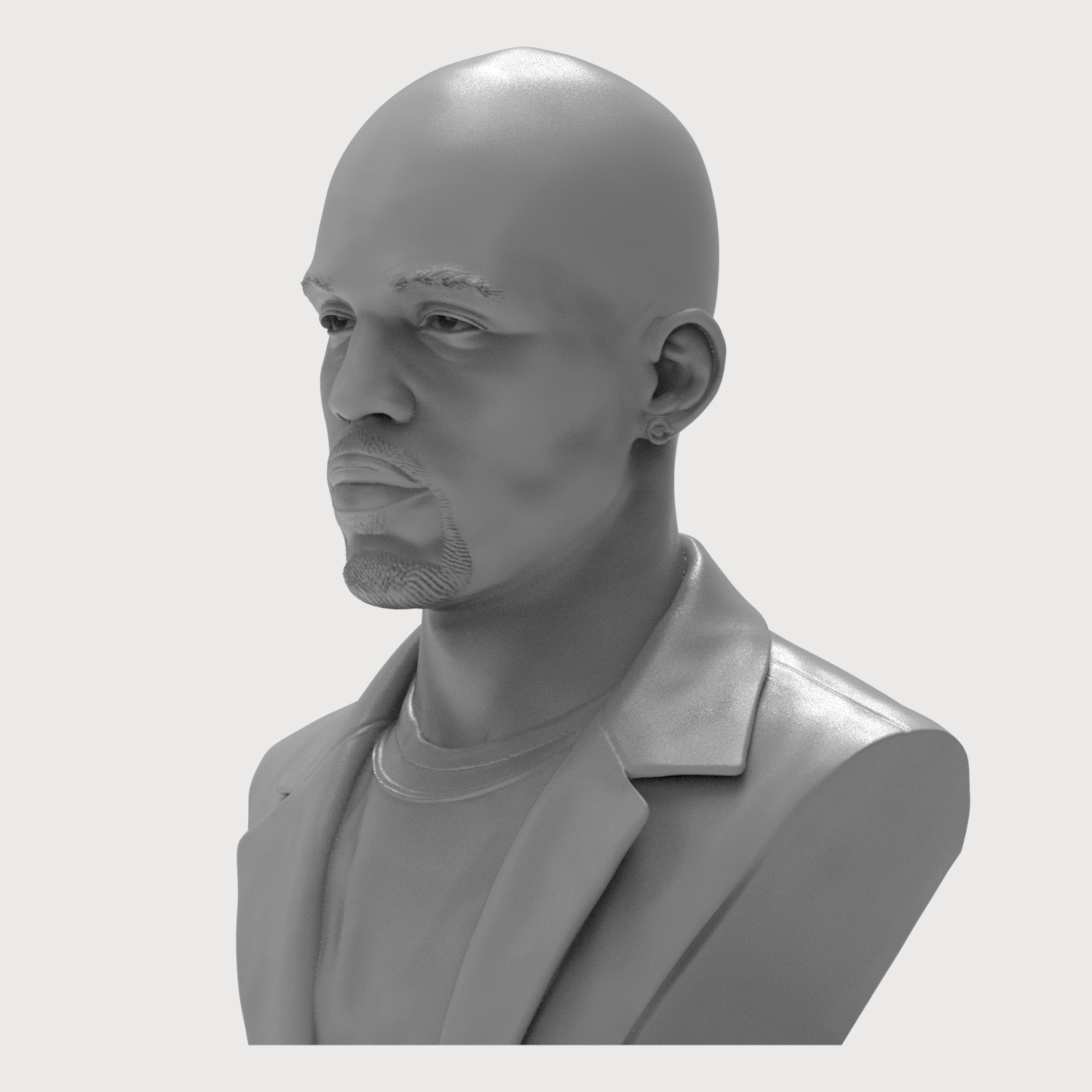 DMX Earl Simmons 3D Printable Bust 3D Model