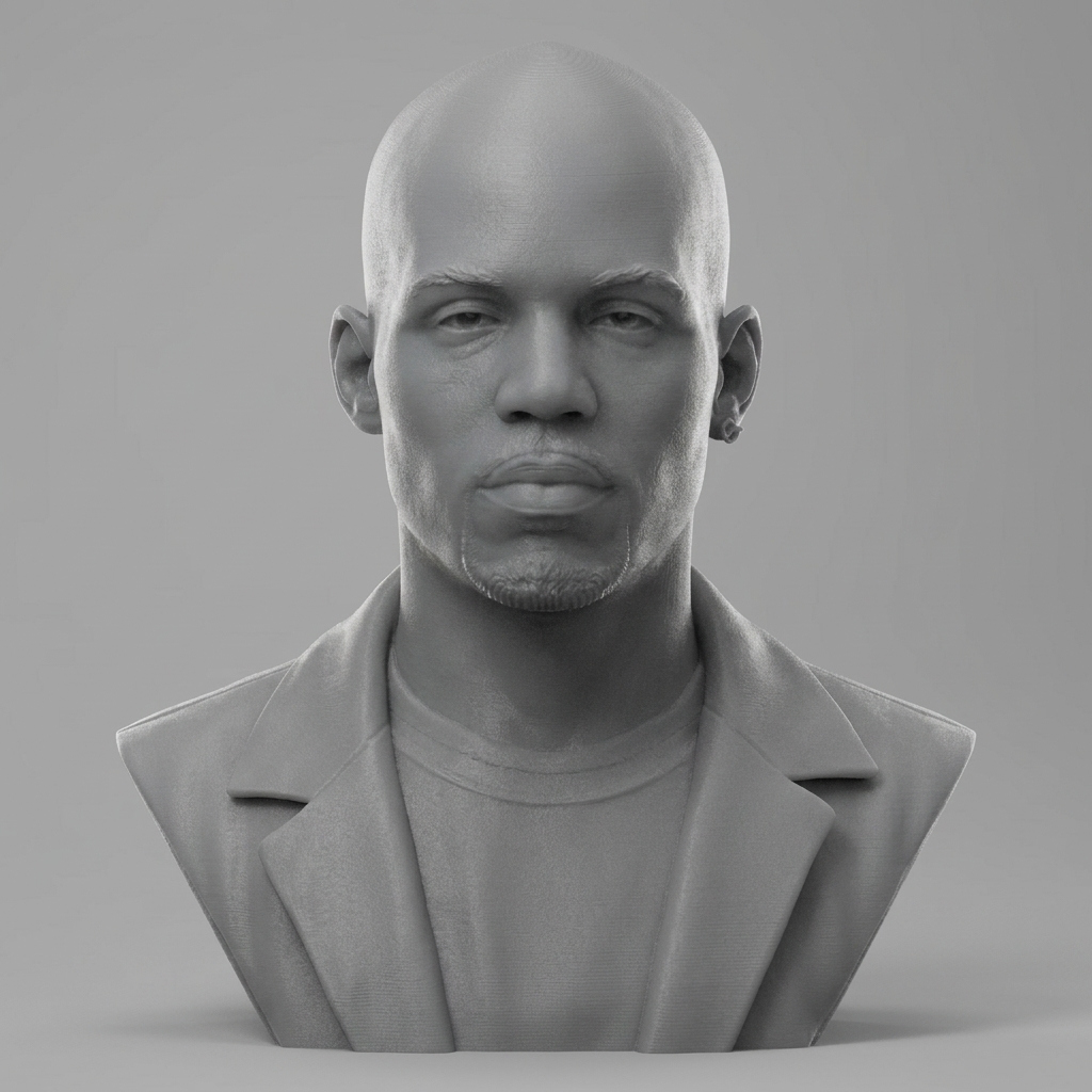 DMX Earl Simmons 3D Printable Bust 3D Model