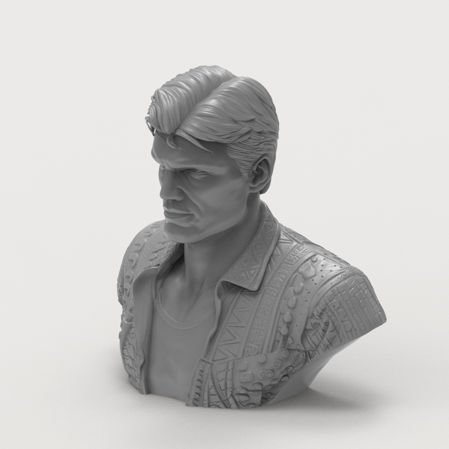 Dolph Lundgren Portrait Bust 3D Printable 3D Model