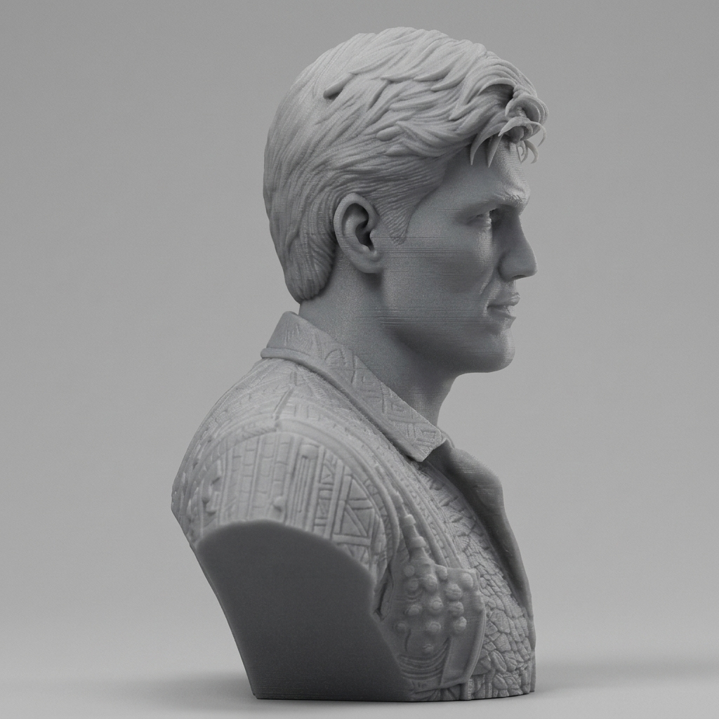 Dolph Lundgren Portrait Bust 3D Printable 3D Model