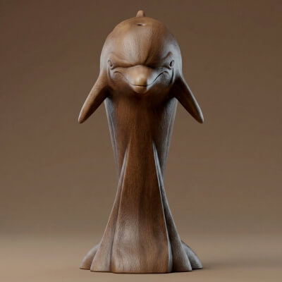 Dolphin 3D Print Model