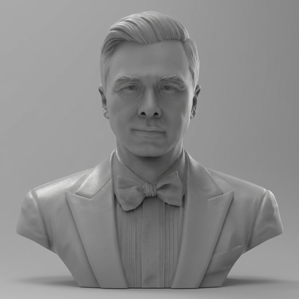 Donnie Yen Bust 3D Printable Bust 3D Model