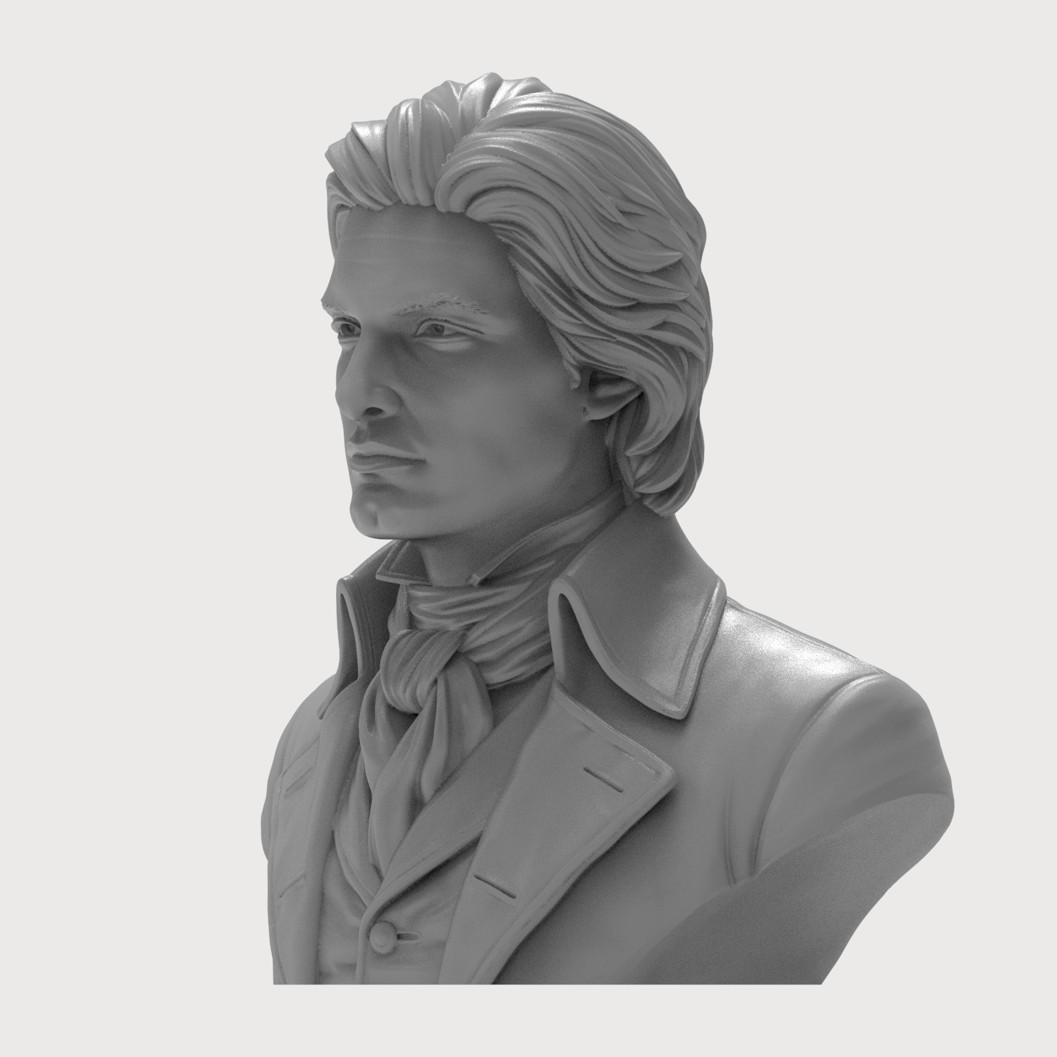 Dorian Gray Literary Character Portrait Bust 3D Model